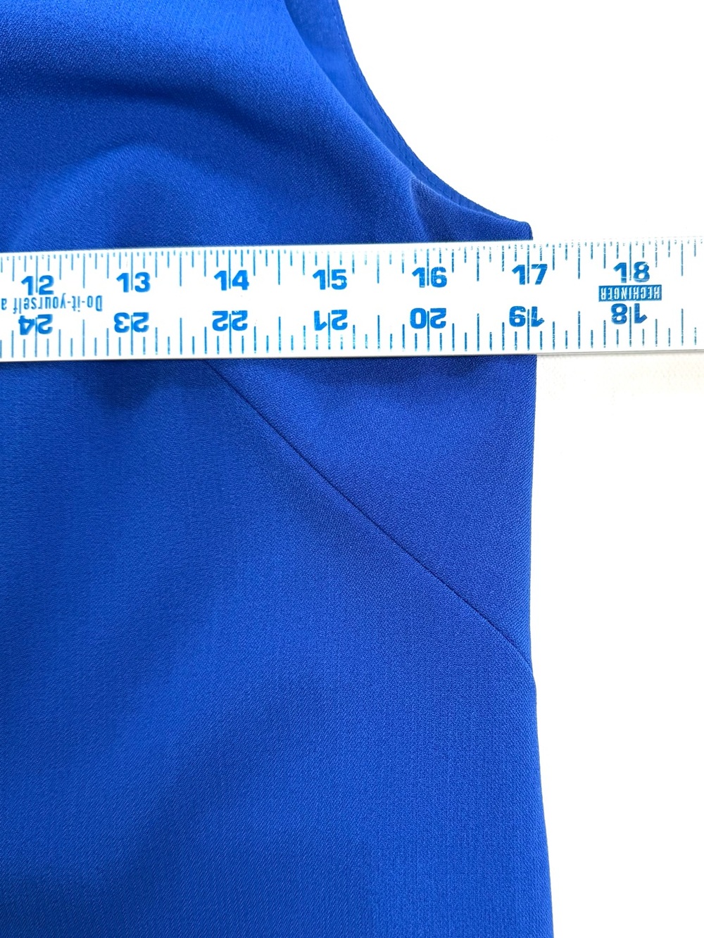 Saks Fifth Avenue Black label Royal Blue Scalloped Layer Shift Dress Size 2 - Picture 5 of 14
